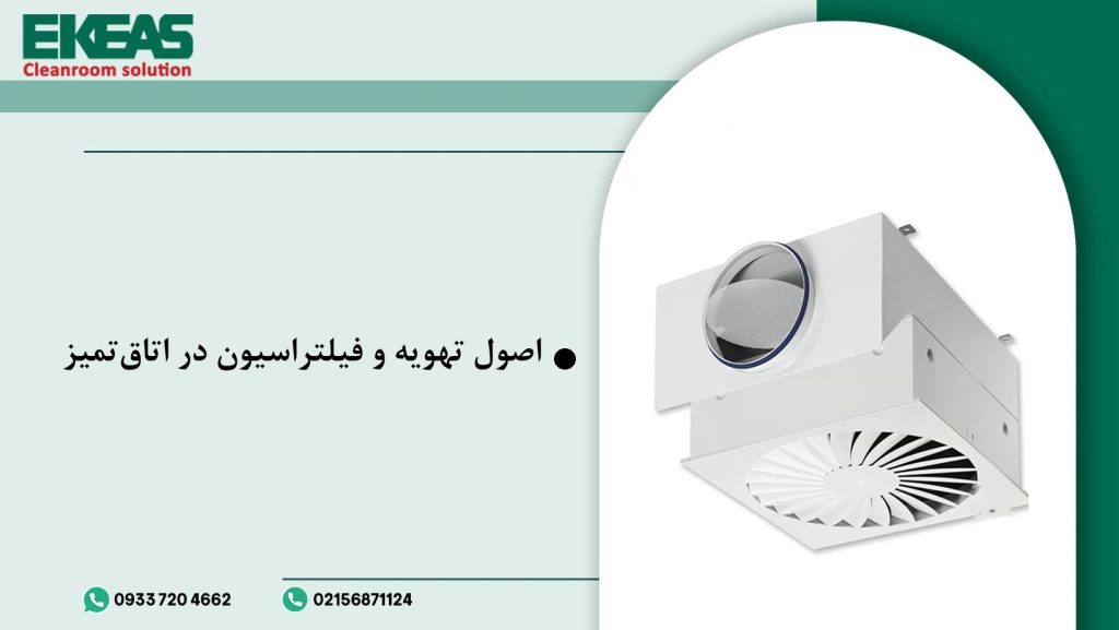 اصول تهویه و فیلتراسیون در اتاق‌ تمیز